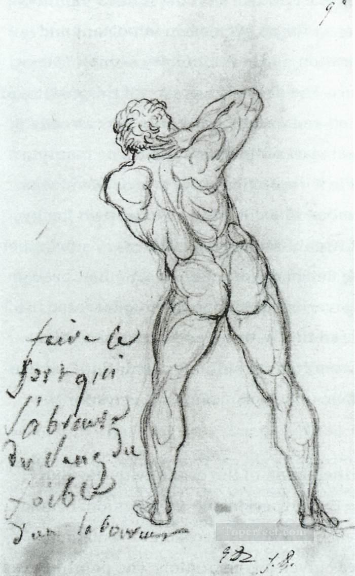 Estudio según Miguel Ángel Neoclasicismo Jacques Louis David Pintura al óleo